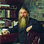 Portrait of the historian IE Zabelin, Ilya Repin