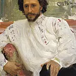 Portrait of Leonid Andreev, Ilya Repin