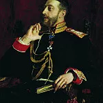 Portrait of the poet of the Grand Duke Konstantin Konstantinovich Romanov, Ilya Repin