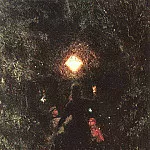 Walk with lanterns, Ilya Repin