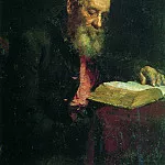 Portrait of the artists father, E. Repin, Ilya Repin