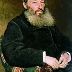 Portrait of Afanasy Fet , Ilya Repin