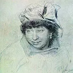 Portrait of Vera Repino, Ilya Repin
