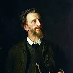 Portrait of the artist G.G. Myasoyedov., Ilya Repin