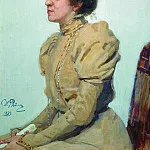 Portrait of Lubov Nikolaevna Sazonova, Shuvalov, Ilya Repin