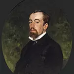 Portrait of V.D. Polenov , Ilya Repin
