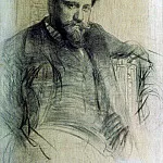 Илья Ефимович Репин - Портрет художника В. А. Серова