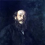Portrait of the artist Nikolai Ge, Ilya Repin