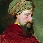 Head sitter. The second half of XIX century, Ilya Repin