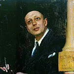 Илья Ефимович Репин - Портрет поэта Войнова. 1923–1926