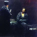 Denial of confession , Ilya Repin