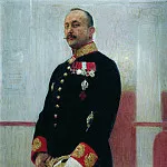 Portrait VV Gudovich, Ilya Repin
