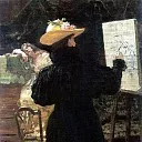 M. Tenisheva at work, Ilya Repin