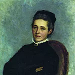 Portrait of Julia Bogdanovna Reiman, born Krause, wife of Dr. AH Reiman, Ilya Repin