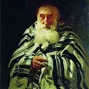 Jew at prayer, Ilya Repin