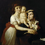 Camille Desmoulins, sa femme Lucile et leur fils, Jacques-Louis David