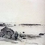 Алексей Кондратьевич Саврасов - Берег моря. Сумерки. 1854