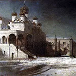 Алексей Кондратьевич Саврасов - Соборная площадь в Московском Кремле ночью. 1878