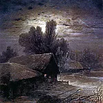 Alexey Kondratievich Savrasov - Moonlit Night in the Country (Winter Night). 1869