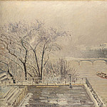 The Louvre under Snow, Camille Pissarro