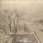 Часть 1 Национальная галерея - Камиль Писсарро - Лувр под снегом