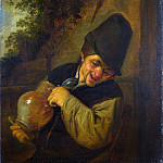 Крестьянин с кувшином и трубкой, Адриан ван Остаде