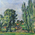 Landscape with Poplars, Paul Cezanne