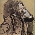 Валентин Александрович Серов - Портрет И. Е. Репина. 1901