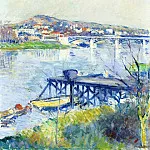 The Bridge at Argenteuil, Gustave Caillebotte