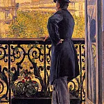 The Man on the Balcony, Gustave Caillebotte