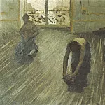 The Floor Scrapers , Gustave Caillebotte