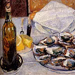 Still Life Oysters, Gustave Caillebotte