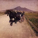 A Road Near Naples, Gustave Caillebotte