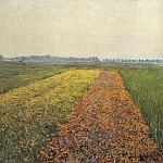The Yellow Fields at Gennevilliers, Gustave Caillebotte