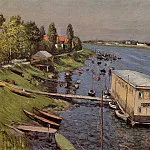 Boathouse in Argenteuil, Gustave Caillebotte