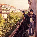 A Balcony, Gustave Caillebotte
