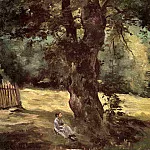 Woman Seated under a Tree, Gustave Caillebotte