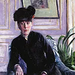 Portrait of a Young Woman in an Interior , Gustave Caillebotte