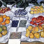 Fruit Displayed On A Stand, Gustave Caillebotte