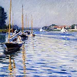 Boats on the Seine, Gustave Caillebotte