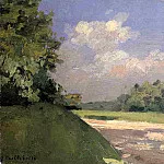 Yerres, the Lawn in the Park, Seen from a Path, Gustave Caillebotte