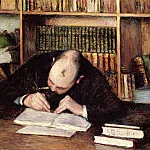 Portrait of a Man Writing in His Study, Gustave Caillebotte