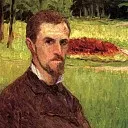 Self-Portrait in the Park at Yerres, Gustave Caillebotte