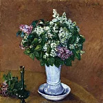 Still LIfe with a Vase of Lilacs, Gustave Caillebotte