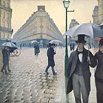 Paris street, Rainy Day, Gustave Caillebotte