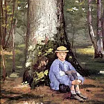 Yerres, Camille Daurelle under an Oak Tree, Gustave Caillebotte