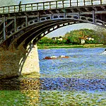 The bridge of Argentueil, Gustave Caillebotte