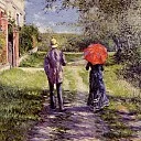 Rising Road, Gustave Caillebotte