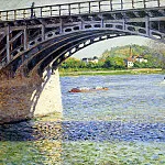 The Argenteuil Bridge and the Seine, Gustave Caillebotte