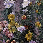 White and Yellow Chrysanthemums Garden at Petit Gennevilliers, Gustave Caillebotte